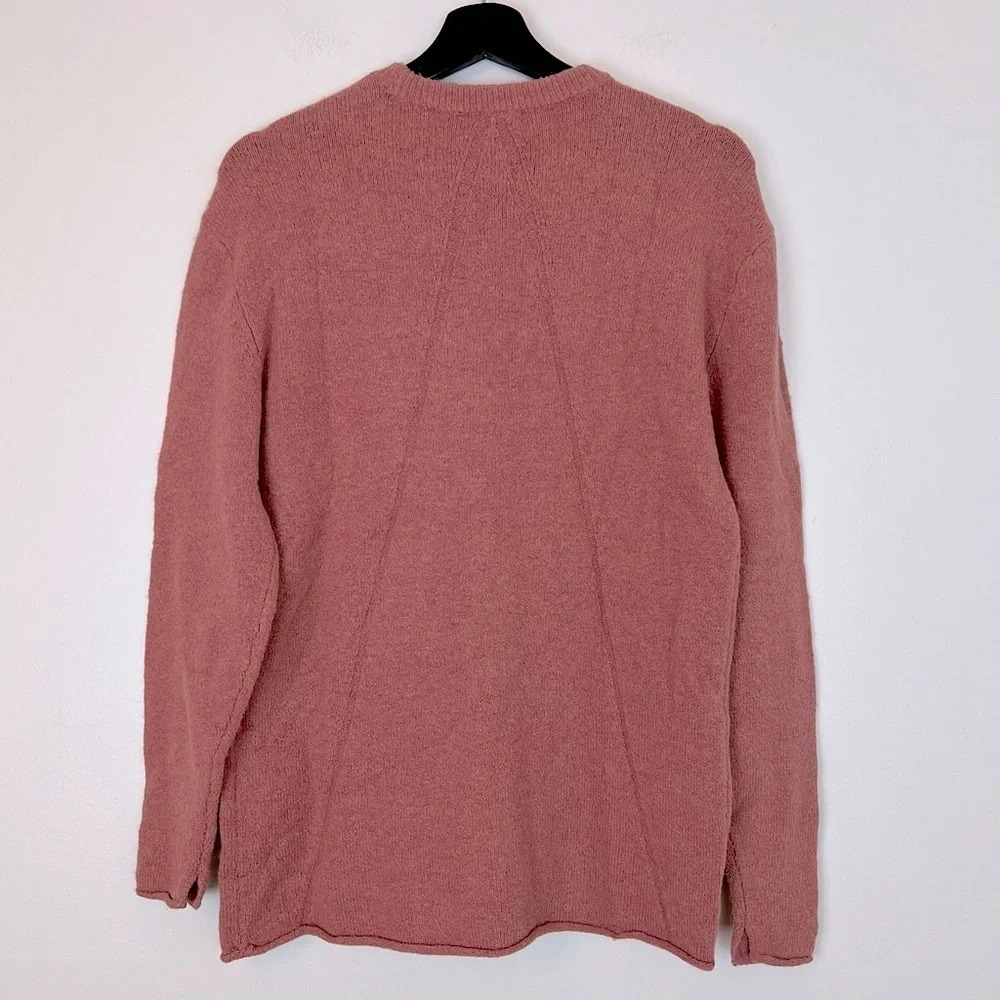 Rag & Bone Alpaca Wool Elsa Crew Sweater Mauve Small Relaxed Cozy Chic Neutral - Picture 5 of 9